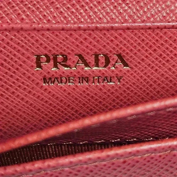 Prada Pink Saffiano  Cardholder - Picture 2 of 14